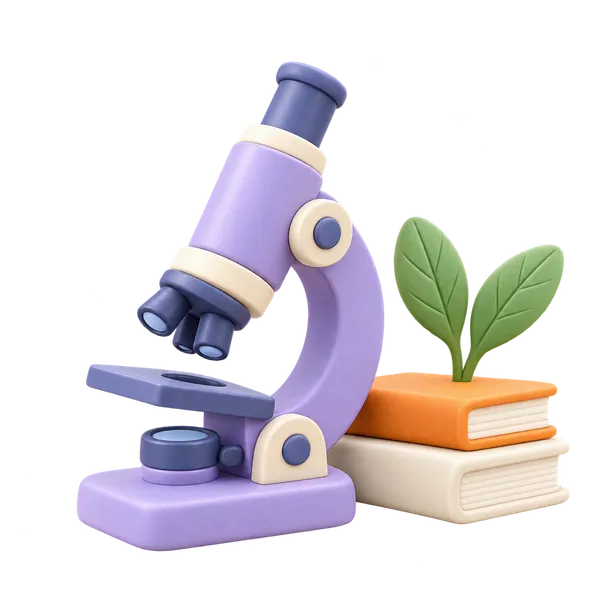 Un microscope, symbole de curiosité scientifique