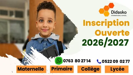 Visuel de la campagne d’inscription 2026–2027 de Didasko.