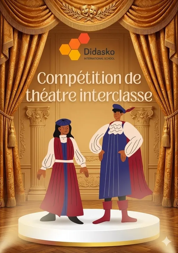 Affiche du concours de théâtre interclasses de Didasko.